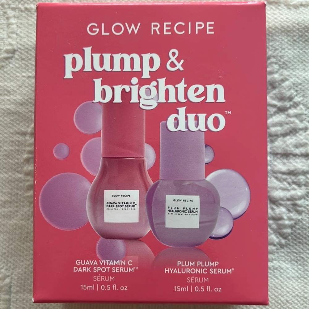 GLOW RECIPE Plump & brighten duo ♥️